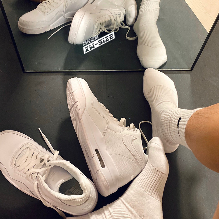 向往体育Nike/耐克Flight Legacy男子AJ4兄弟款运动篮球鞋 BQ4212