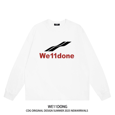 WE11DONECDG重磅纯棉长袖T恤