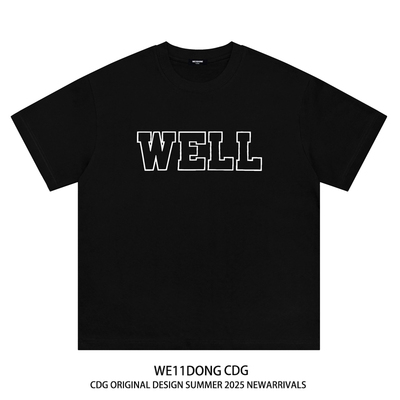 WE11DONECDG重磅纯棉短袖T恤
