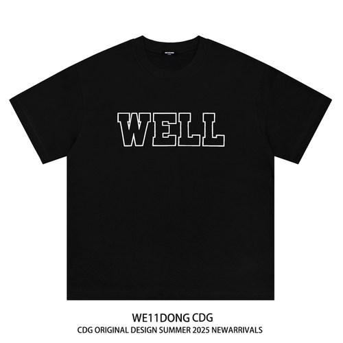 WE11DONECDG重磅纯棉短袖T恤