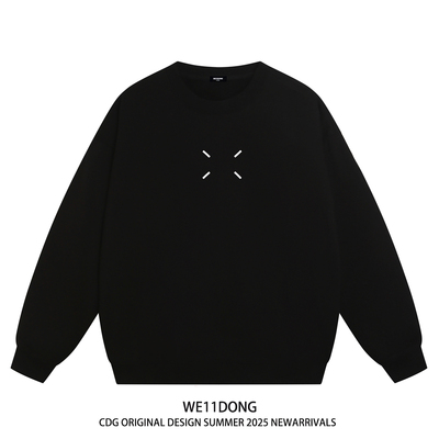 WE11DONECDG重磅加绒圆领卫衣