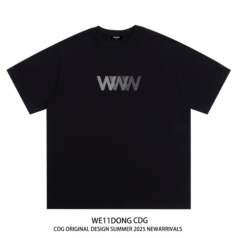 WE11DONECDG幻影字母短袖t恤图片