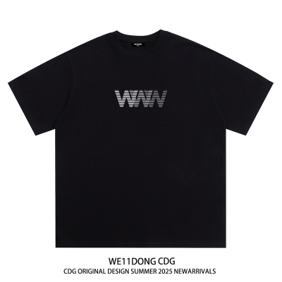 WE11DONECDG幻影字母短袖t恤