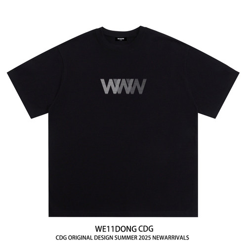 WE11DONECDG幻影字母短袖t恤