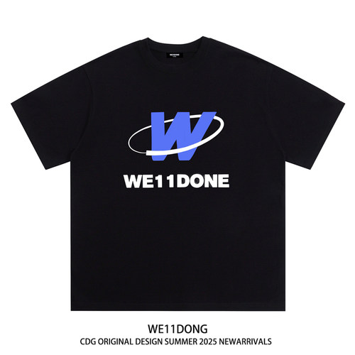 WE11DONEW字母印花短袖T恤男女