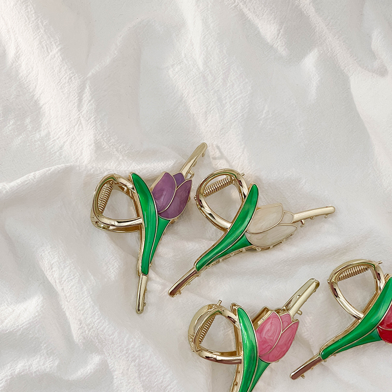 【20元任选2件 送1件】品牌撤柜清仓~郁金香春夏新款鲨鱼夹发量少