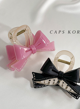 CAPS KOREA｜醋酸抓夹女高级感2024新款后脑勺气质慵懒风鲨鱼夹子