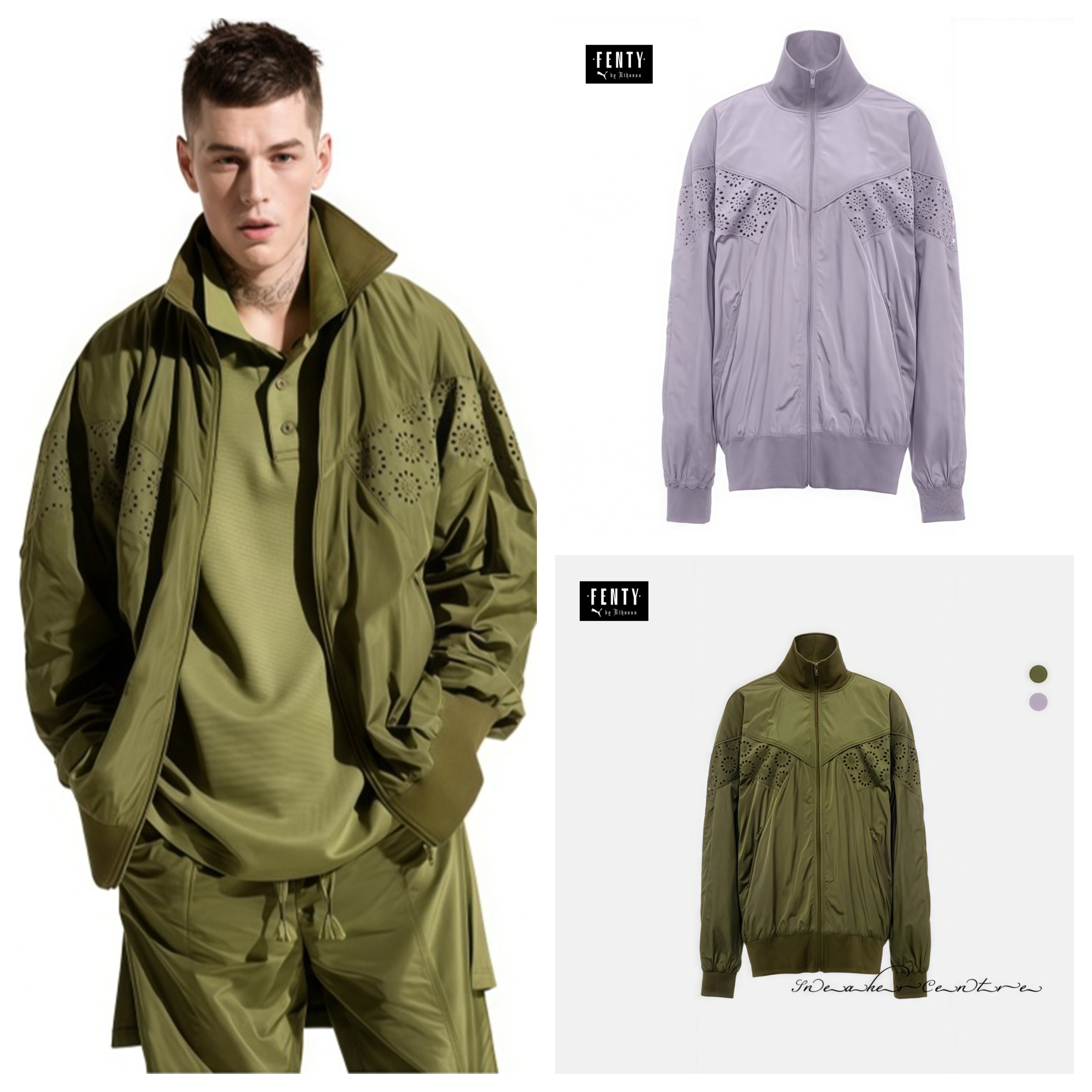 彪马黑标Puma F/ENTY Faux Fur走秀款男女同款镂空拼接外套574736