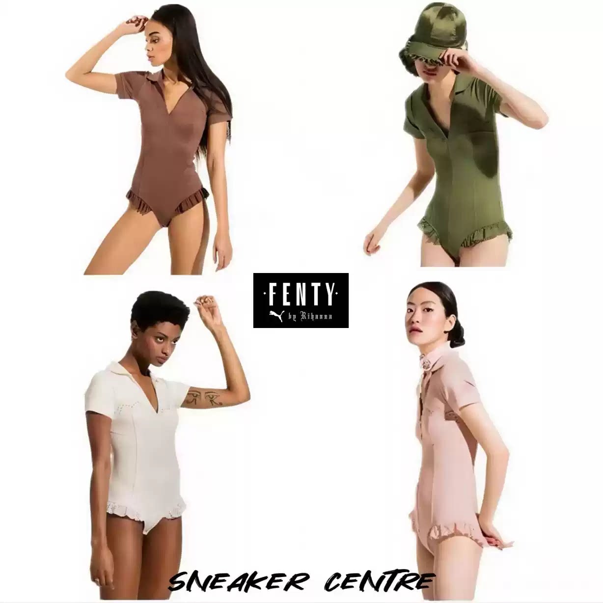 彪马黑标Puma FNTY POLO BODYSUIT走秀潮搭运动瑜伽连体衣574283