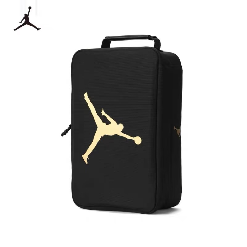 Jordan乔丹 基础款金标Logo拉链手拎包鞋盒包手提包 DH0415-010