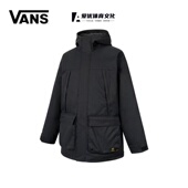 酷动城 Vans范斯中性高端休闲运动保暖户外羽绒夹克 VN000P64BLK