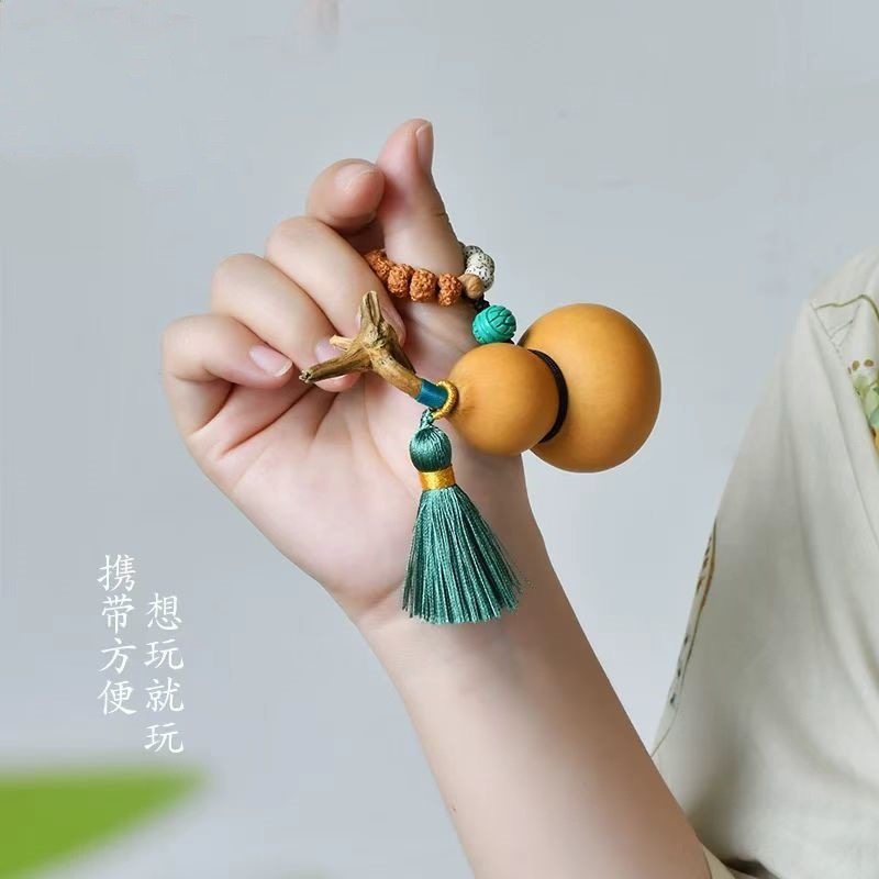 天然葫芦汽车挂件出入平安高档创意手把件吊坠包包挂饰新中式男女