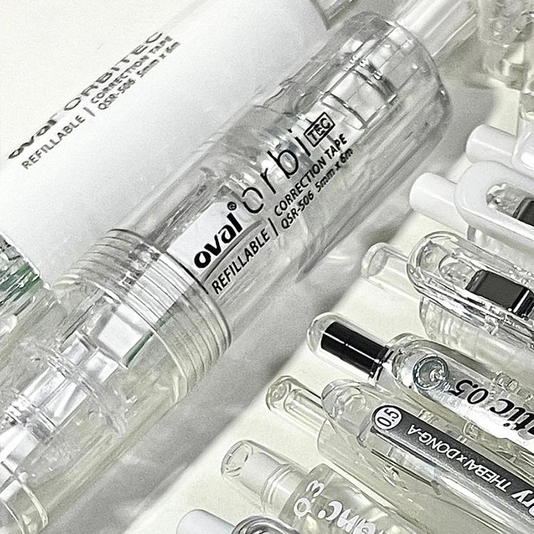 限定按动型台湾修正带oval