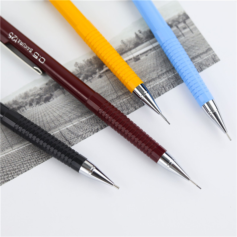 不断铅樱花自动铅笔0.3 0.50.7 0.9mm漫画手绘书写小学生活动铅笔