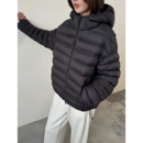 超轻连帽排骨保暖外套 新款 杜邦三防95白鸭绒羽绒服女短款 2025冬季