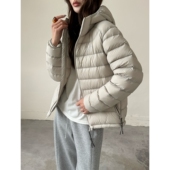 连帽90白鸭绒135g轻薄款 简约排骨羽绒服女款 2025秋冬新款 外套保暖