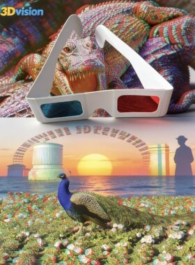 儿童生日礼物送男孩女孩子小朋友玩具科技小制作3D眼镜