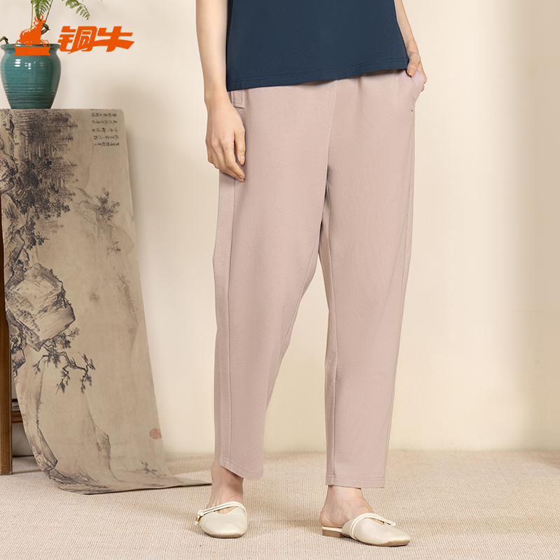 休闲长裤波纹棉女长裤