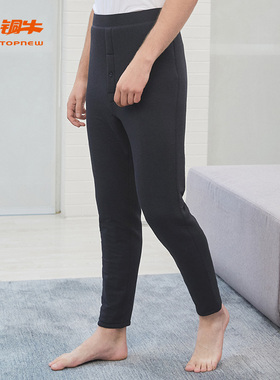 铜牛防风护膝贴护保暖男裤 秋冬男士保暖裤NK127