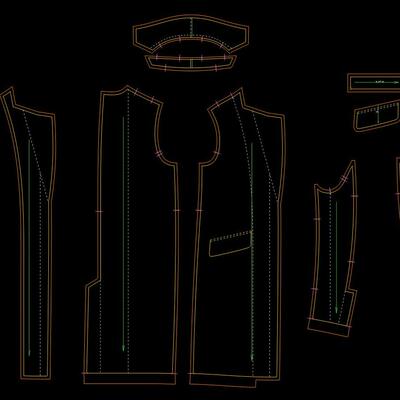 ET服装CAD制版看图打版服装设计结构图裁缝成衣制作源文件电子版