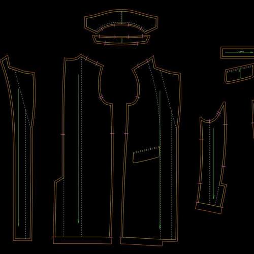 ET服装CAD制版看图打版服装设计结构图裁缝成衣制作源文件电子版