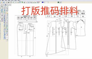 富怡服装设计CAD结构图打版制版推码排料打板ET至尊宝纺纸样