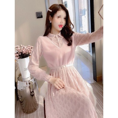 大衣新款女人味女加厚2025连衣裙配长裙子的过膝内搭打底裙秋冬季