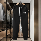 新款 加绒加厚休闲裤 ins运动裤 秋冬季 修身 束脚情侣百搭卫裤 男长裤