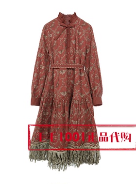 达衣岩2026春季新国内代购刺绣连衣裙DAZS080032蝶·蔓·花窗1599