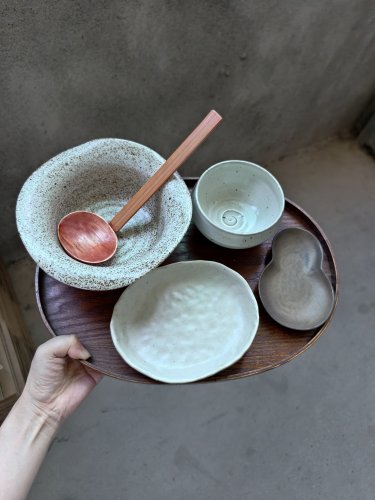 设计师推荐 异形手工7寸面碗菜碗沙拉碗 一人食吃面套装 小众面碗
