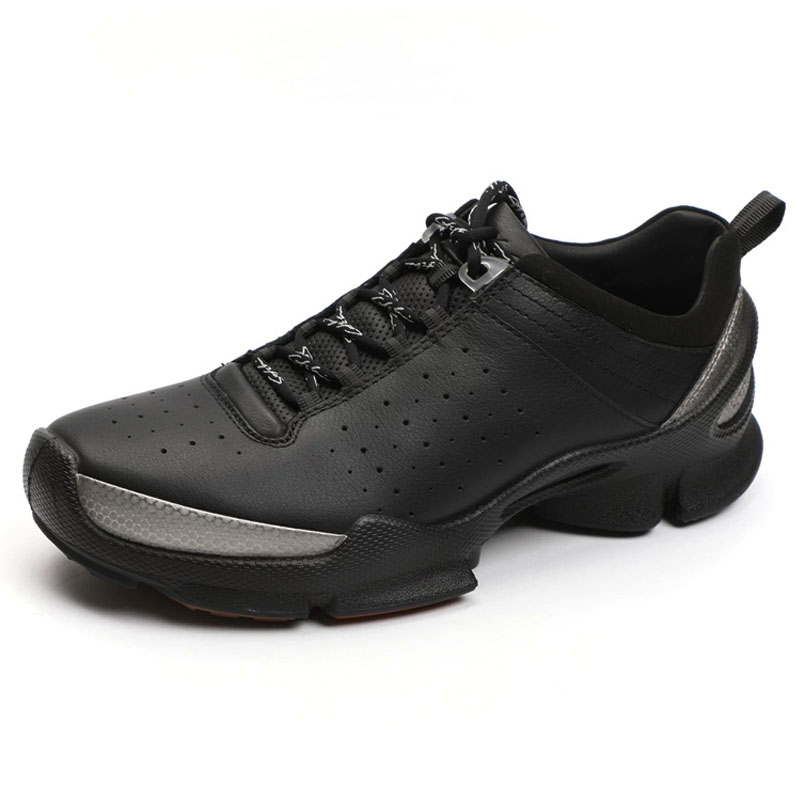 正品沙驰厚底舒适户外真皮休闲鞋