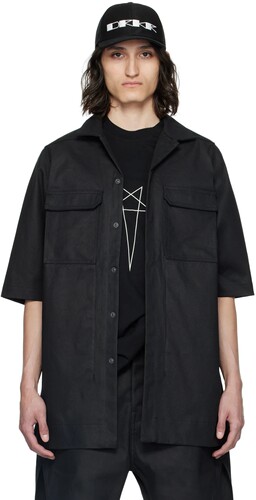 39ro Magnum帆布衬衫性张力穿搭男短袖工装口袋衬衣