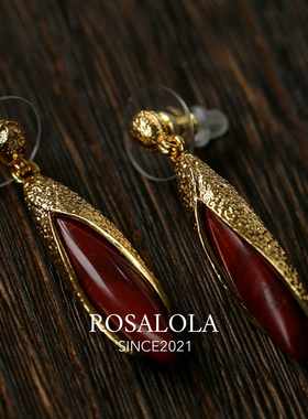 ROSALOLA 烈焰花苞·复古新中式耳环·LOLA系列 122234