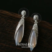 耳环·LOLA系列 ROSALOLA 花苞水滴·复古新中式 020502