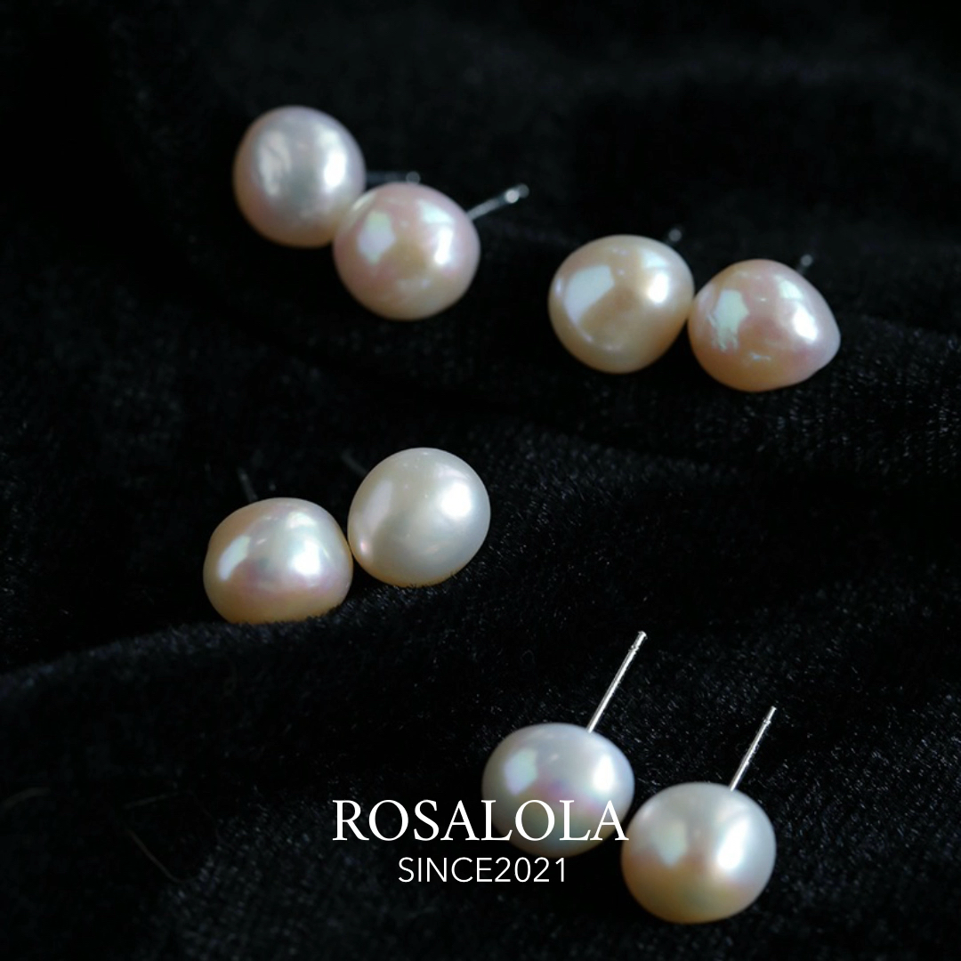 ROSALOLA 异形巴洛克大豆丁·法式极光珍珠耳钉·LOLA系列 012002,饰品/流行首饰/时尚饰品新,耳钉,淘宝优惠券,粉丝福利购,淘宝优惠卷