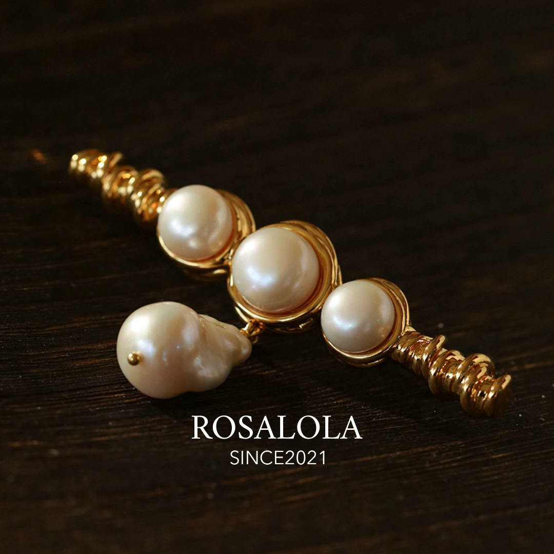 ROSALOLA 时光藏于珠·法式复古鎏金工艺胸针·LOLA系列 122224