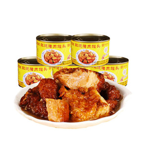Q3红烧猪肉227g 12罐组合罐头干粮户外野营便携食品福建出口产品