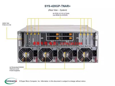 超微SYS-420GP-TNAR+A100GPU*8