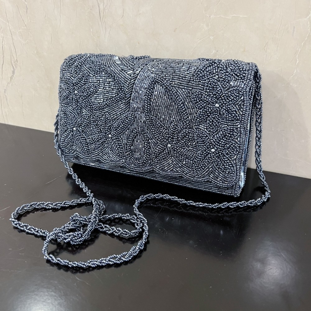 中式中古旗袍包复古小方包钉珠礼服包重工小众珠绣包手拿包斜挎包