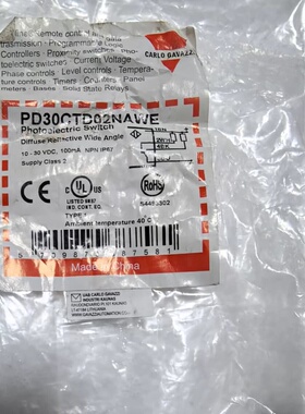 全新佳乐光电开关PD30CTD02NAWE传感器全新带装8议价