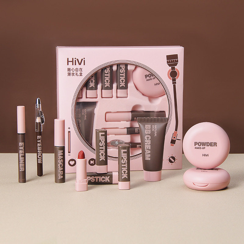 HiVi彩妆礼盒粉胶唱片限定口隔离/妆前/素颜霜