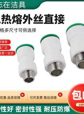 免热熔外丝直接外牙变径直接202532PPR PE直插式自来水管接头配件