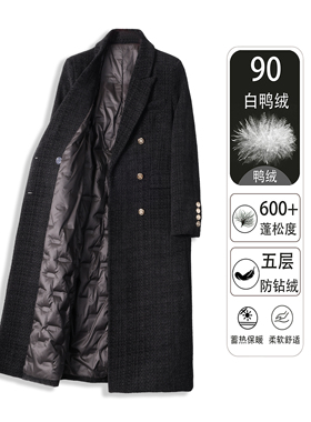 【77studio】25575新款冬季羊毛羽绒服西装外套高端气质显瘦外套