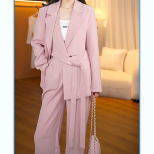 高奢大清仓春秋款西装外套女三件套装轻奢韩剧女主穿搭西裤25024