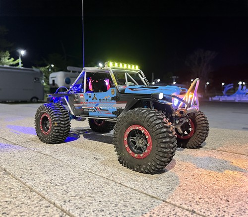 老江fj钛合金管架雨林战车改装定制涂装1:10四驱攀爬越野rc遥控车