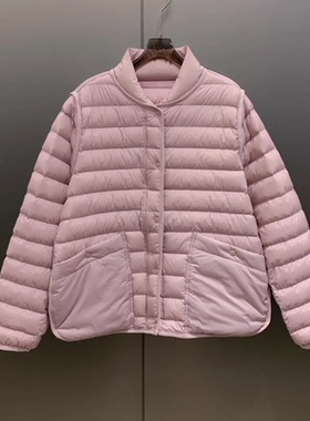 立领95白鹅绒排骨羽绒服 W7084