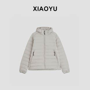 Y2401 长白山95白鹅绒收纳袋轻盈连帽羽绒服女 小雨姐在这里