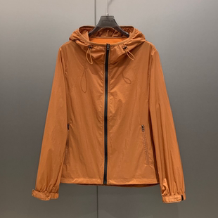 防晒衣女夏季薄款连帽外套宽松短款拉链遮阳防晒服休闲上衣W7308