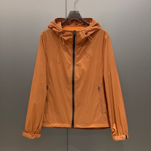 防晒衣女夏季薄款连帽外套宽松短款拉链遮阳防晒服休闲上衣W7308