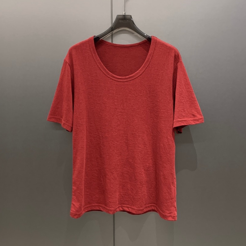 夏季薄款日常居家风休闲慵懒大U领短袖T恤女T9229